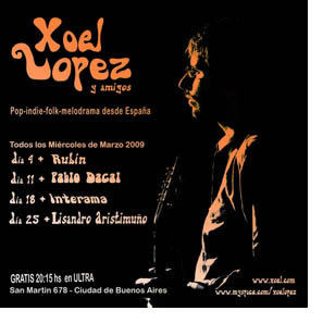 Los conciertos porteños de Xoel López
